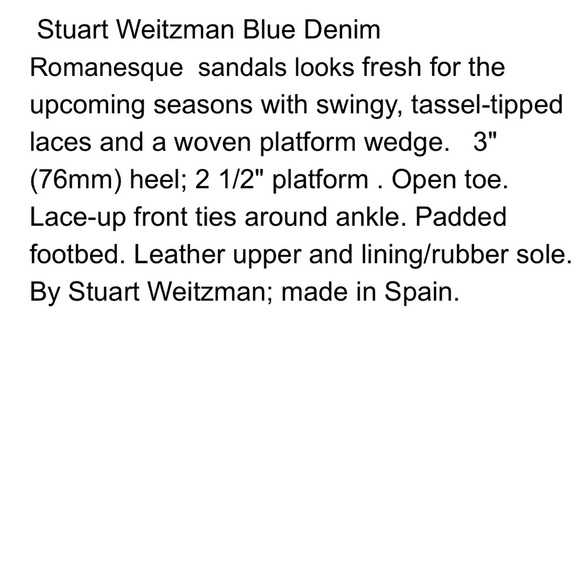 Stuart Weitzman Romanesque Lace-Up Platform Sandal 9 - Picture 8 of 16